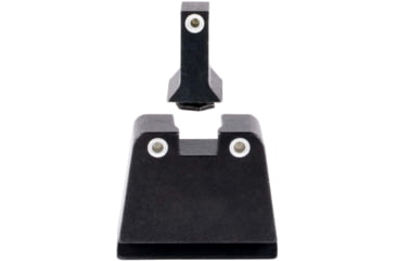 Image of Trijicon Suppressor/Optic Height Sight Set, White Front/White Rear &amp; Green Lamp, Glock  42, 43, 43x, 43e, 48, Black, 601140
