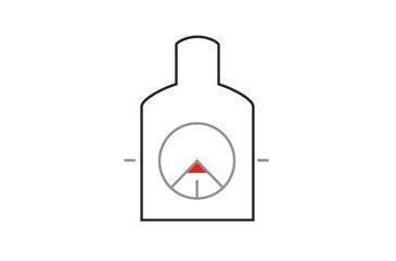 Image of Trijicon Circle &amp; Red Chevron BAC Reticle