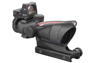 Image of Trijicon ACOG 4x32 Scope, Dual Illuminated Crosshair .223 Ballistic Reticle, 3.25 MOA RMR Sight