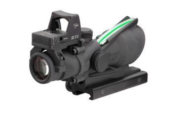 Image of Trijicon ACOG 4x32 Scope, Dual Illuminated Green Chevron .223 Ballistic Reticle, 4.0 MOA RMR Sight