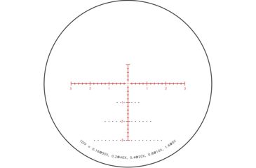 Image of Trijicon Tenmile TM5056 5-50x56mm Rifle Scope, 34 mm Tube, Second Focal Plane, Black, Green/Red MRAD Center Dot w/ Wind Holds Reticle, Mil Rad Adjustment, 3000017