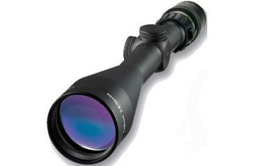 Image of Trijicon AccuPoint TR-22 2.5-10x56mm Rifle Scope, 30 mm Tube, Second Focal Plane, Black, Green BAC Triangle Post Reticle, MOA Adjustment, 200033