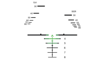 Image of Trijicon XB Compact Dual Illuminated ACOG Crossbow Scope, 3x24 mm, 340-400 Fps, Green, Chevron Reticle, Matte Black, 400392