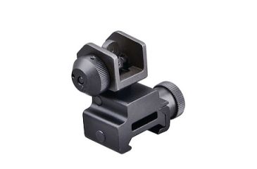 Image of Trinity Force Low Profile Gas Block AR15 Flip-Up Rear Iron Sight, Black FS65