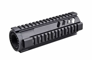 Image of Trinity Force M4/AR15 Carbine-Lenth 7in. Free Float Quad Rail, Black, Slanted Vents YGM406BX