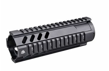 Image of Trinity Force M4/AR15 Carbine-Lenth 7in. Free Float Quad Rail, Black, Slanted Vents YGM406BX