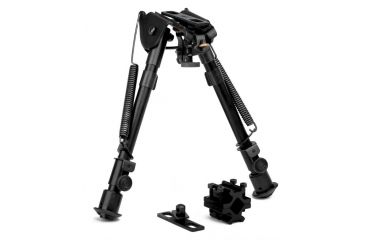 Image of Trinity Force Tactical Full-Size Adj. Height Bipod, Black, Shrink Self-Motion, A ZSJJ88S