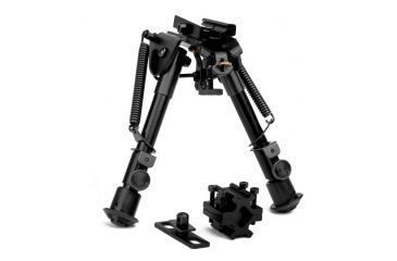 Image of Trinity Force Tactical Full-Size Adj. Height Bipod, Black, Shrink Self-Motion, A ZSJJ88S