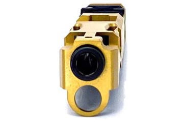 Image of Trinity Nevada Deimos Slide Assembly, Glock 17 Gen 4, Gold TiN Slide &amp; DLC Black Barrelcomp, Full, DM147GGTD