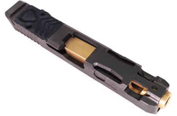 Image of Trinity Nevada Deimos Slide Assembly, Glock 19 Gen 3, Gold TiN Slide &amp; Gold TiN Barrelcomp, Compact, DM139GGTT