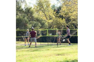 Image of Triumph 4 Square Volleyball Badminton Set Combo, Lime Green, 35-7490-3