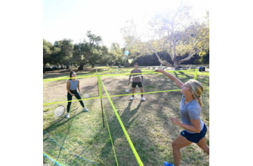 Image of Triumph 4 Square Volleyball Badminton Set Combo, Lime Green, 35-7490-3