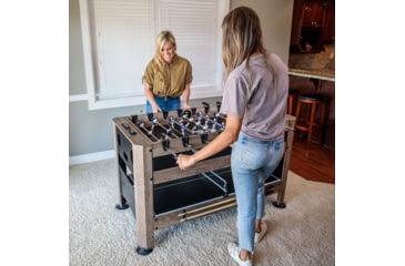 Image of Triumph 56 in 4-In-1 Swivel Multi-Game Table, Wood grain, 45-6737W