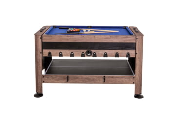 Image of Triumph 56 in 4-In-1 Swivel Multi-Game Table, Wood grain, 45-6737W