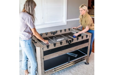 Image of Triumph 56 in 4-In-1 Swivel Multi-Game Table, Wood grain, 45-6737W