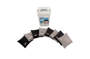 Image of Triumph Bean Bags, Black &amp; Grey, 16oz 6x6, Tub, 8 Pack, Black / Grey, 12-0060-3