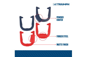 Image of Triumph Patriotic Forged Horseshoe Set, Red / White / Blue, 35-7075-3
