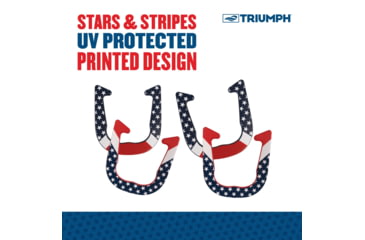 Image of Triumph Patriotic Forged Horseshoe Set, Red / White / Blue, 35-7075-3