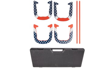Image of Triumph Patriotic Forged Horseshoe Set, Red / White / Blue, 35-7075-3