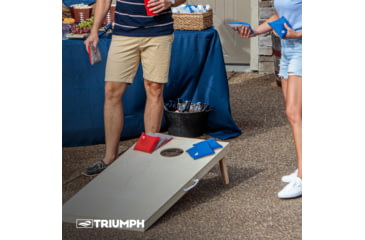 Image of Triumph Slick n Stick Bean Bags, 16oz 6x6, Tub, 8 pack, Red / Blue, 12-0010-3