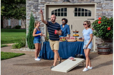 Image of Triumph Slick n Stick Bean Bags, 16oz 6x6, Tub, 8 pack, Red / Blue, 12-0010-3