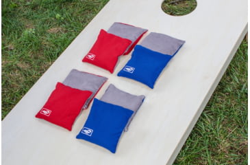 Image of Triumph Slick n Stick Bean Bags, 16oz 6x6, Tub, 8 pack, Red / Blue, 12-0010-3