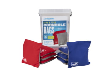 Image of Triumph Slick n Stick Bean Bags, 16oz 6x6, Tub, 8 pack, Red / Blue, 12-0010-3