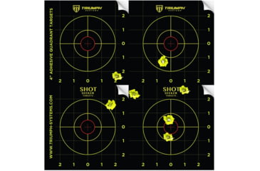 Image of Triumph Systems Shot Seeker Adhesive Quadrant Targets 10-Pack, 12 in x12 in, 0900-21-002