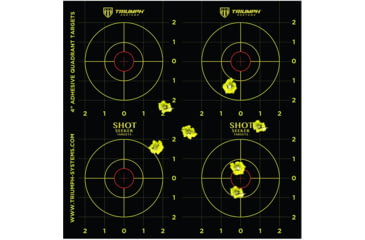 Image of Triumph Systems Shot Seeker Adhesive Quadrant Targets 10-Pack, 12 in x12 in, 0900-21-002