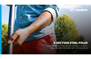 Image of Triumph Volleyball Set, Competition - Steel Pole 35-7415-2