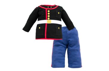 Image of Trooper Clothing Marine Dress Blues 2 Piece Infant Set - Boys, Navy/Black, 0/3 months 5852-5852 0/3