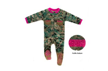 Image of Trooper Clothing Marine Uniform Infant Crawler with Boots - Girls, Woodland Marpat/Pink, 0/3 months 5303-5303- 0/3