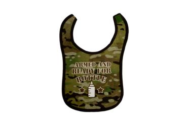 Image of Trooper Clothing Multicam Armed And Ready Infant Cotton Bib - Boys, Multicam, One Size 2552- O/S