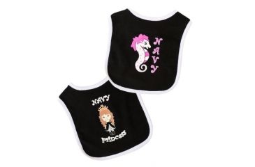 Image of Trooper Clothing Navy Princess Bib Set, Black / White, one size 733