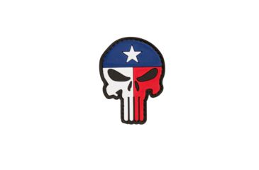 Image of Trooper Clothing Texas Punisher Flag Face PVC Patch, Multicolor PVC-9653