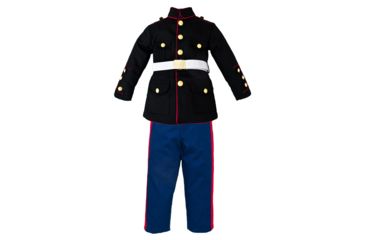 Image of Trooper Clothing Youth 3 Piece Marine Dress Blues - Kids, Navy/Black, Medium, 10-12 155-155- M