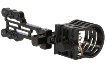 Image of Trophy Ridge Fatal 4 Compound Bow Sight, 4 Pin, .019, Ambidextrous, Black, AS64