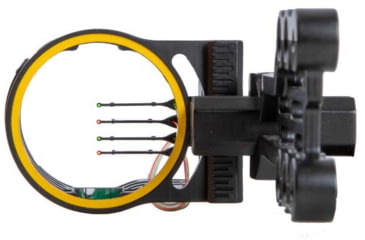 Image of Trophy Ridge Fatal 4 Compound Bow Sight, 4 Pin, .019, Ambidextrous, Black, AS64