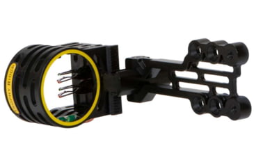 Image of Trophy Ridge Fatal 4 Compound Bow Sight, 4 Pin, .019, Ambidextrous, Black, AS64