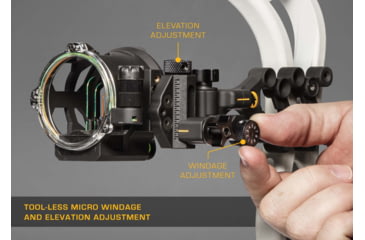 Image of Trophy Ridge Peak Sight, Black 5 pin .019 LH, AS315L