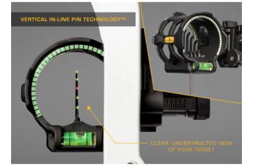 Image of Trophy Ridge Peak Sight, Black 5 pin .019 RH, AS315