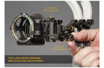 Image of Trophy Ridge Peak Sight, Black 5 pin .019 RH, AS315