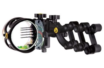 Image of Trophy Ridge React-5 Bow Sight, 5-pin, .019 Rh, Black, AS805