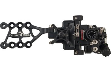 Image of Trophy Ridge React Alpha 1-Pin Bow Sight, Right Handed, .019 inch, Shadow Finish, Black, AATS2011R19