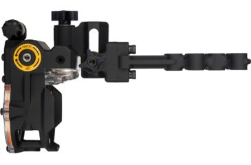 Image of Trophy Ridge React H4 4-Pin Bow Sight, Right Handed, .019 inch, Horizontal, Shadow Finish, Black, AATS0014R19