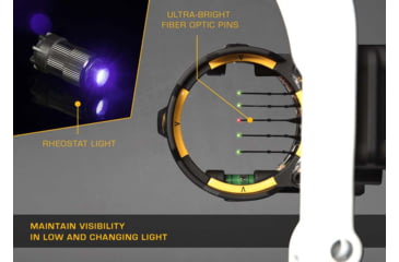 Image of Trophy Ridge React H5 Sight / 5 Pin / Right Handed / .019, Black, AS855