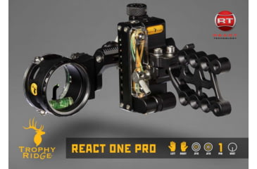 Image of Trophy Ridge React One Pro, Black 1 Pin .010 RH, AS701R10