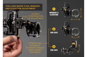 Image of Trophy Ridge React One Pro, Dovetail Black 1 Pin .010 RH, AS701DTR10
