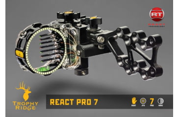 Image of Trophy Ridge React Pro 7, Black 7 pin .010 RH, AS827R10