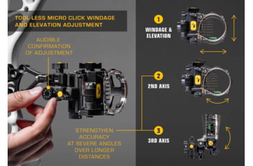 Image of Trophy Ridge React Pro 7, Black 7 pin .010 RH, AS827R10